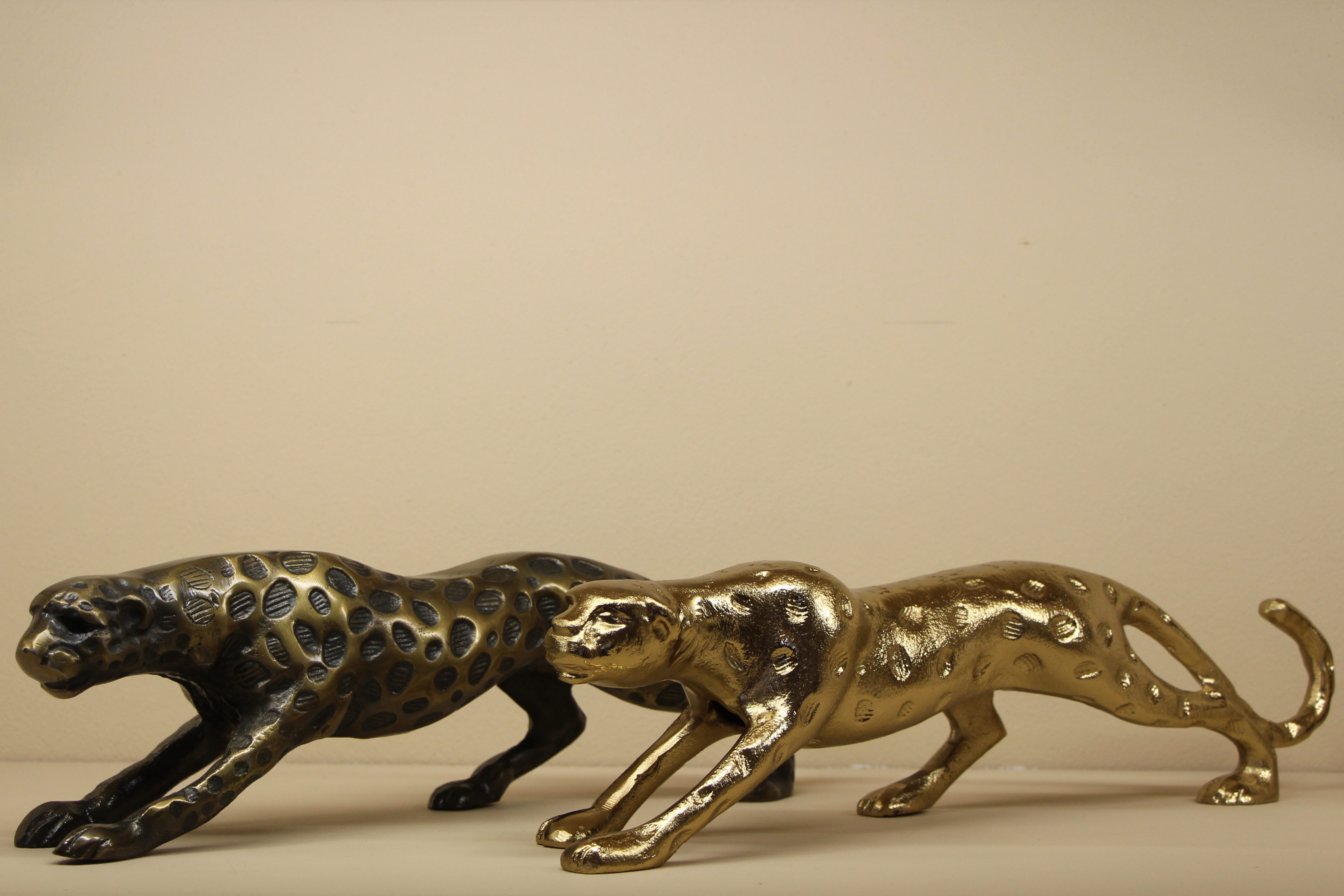 Ornament Brons & Goude Panter Ornament