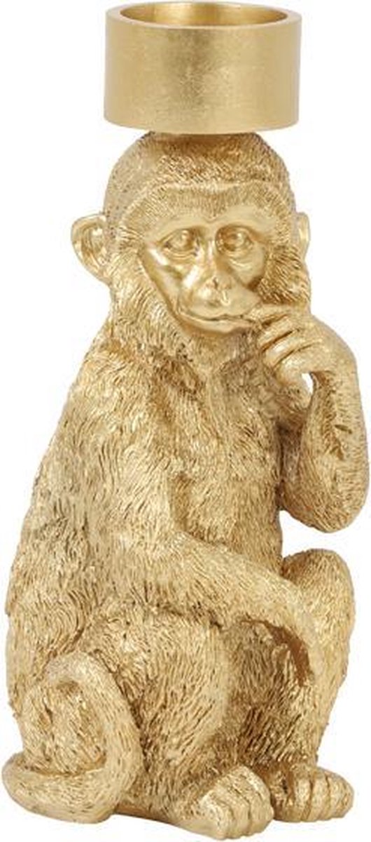 Theelichthouder Gouden Aap