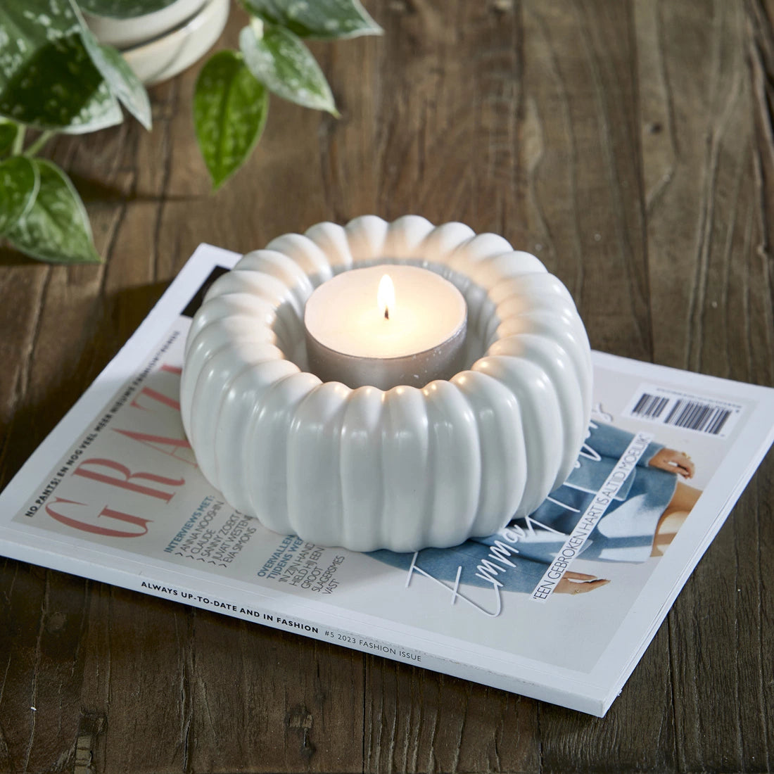 Kaarsenhouder Seabed Fossil