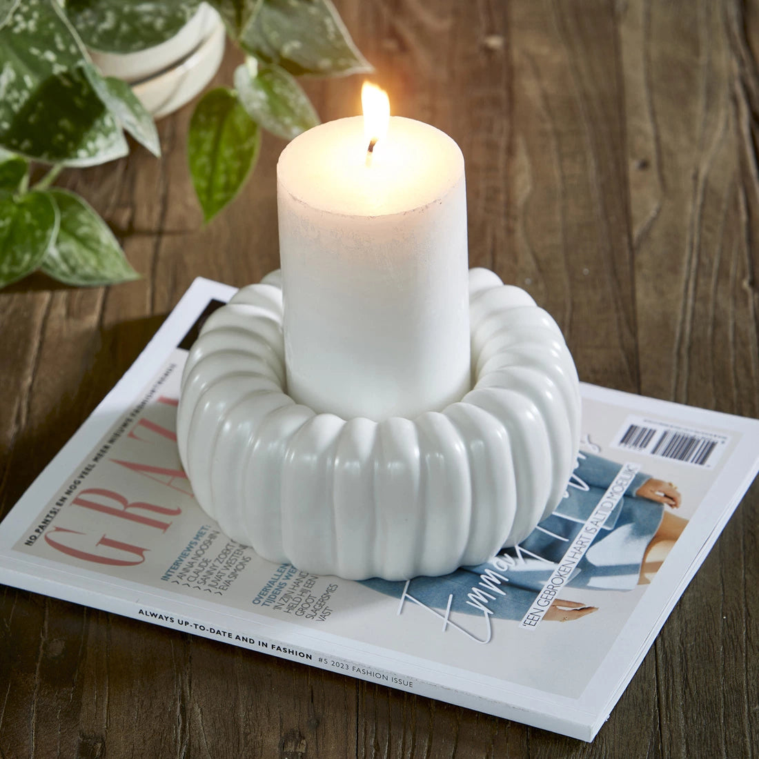 Kaarsenhouder Seabed Fossil