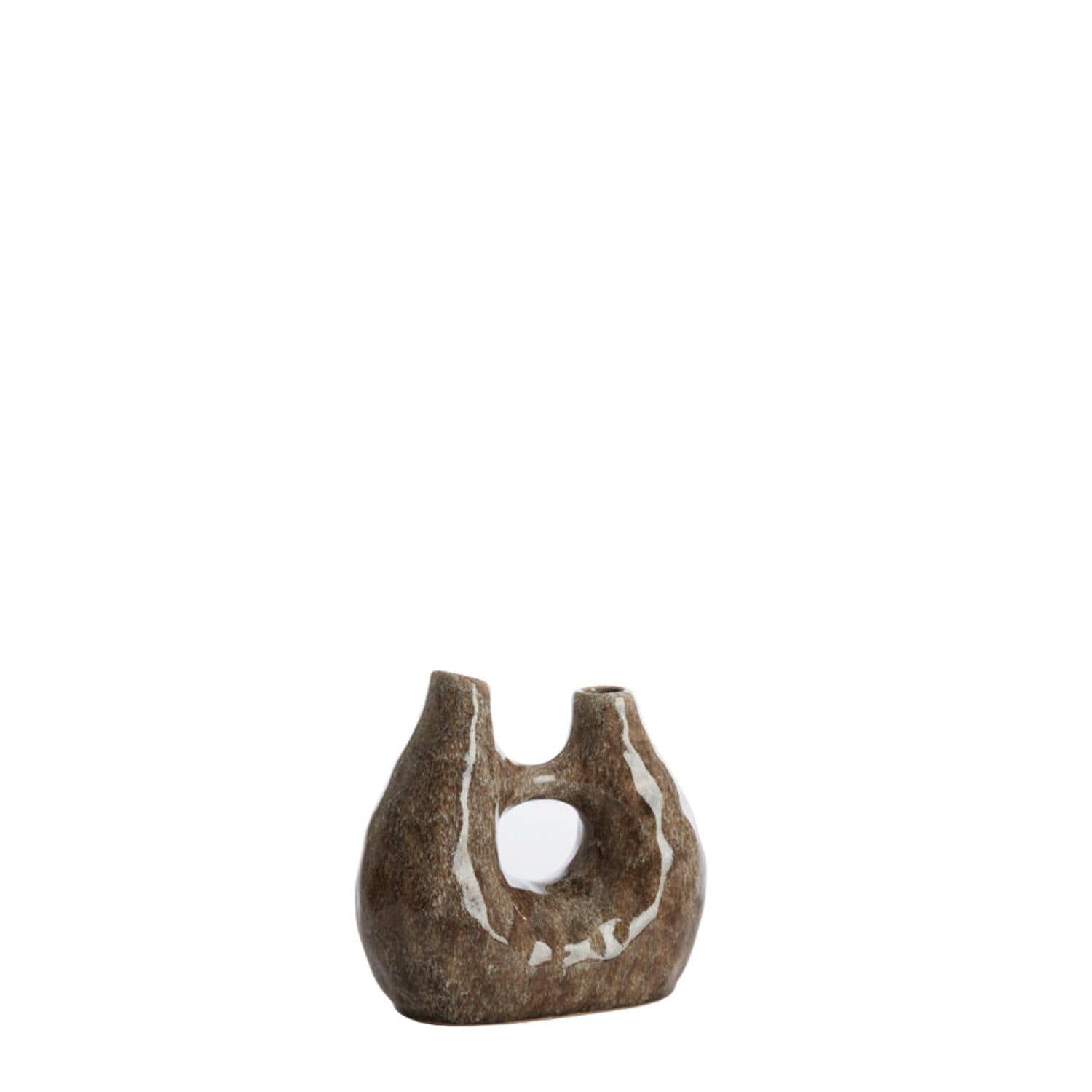 Keramiek Glansbruin Vaas