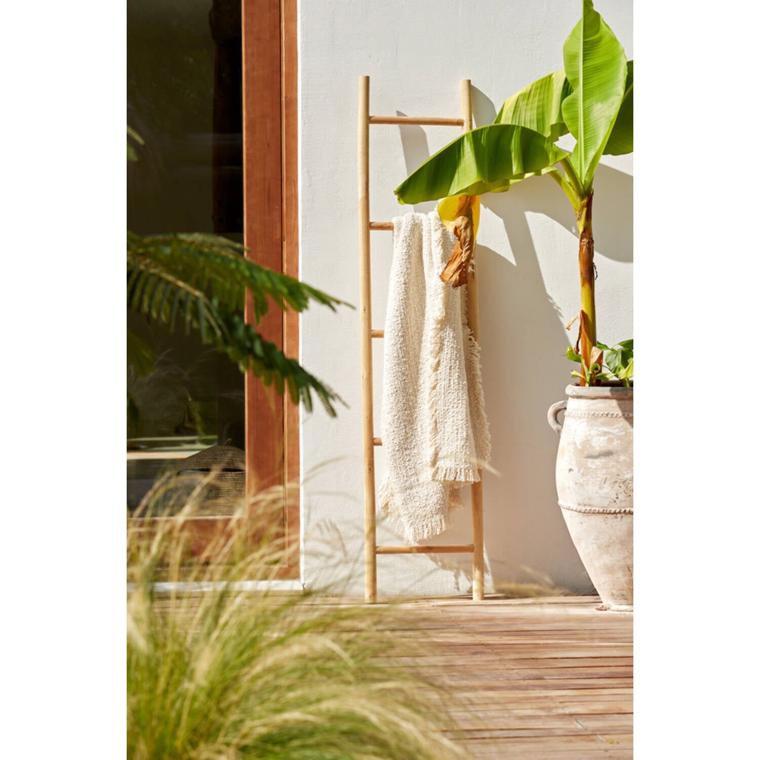 Plaid 170x130 cm naturel