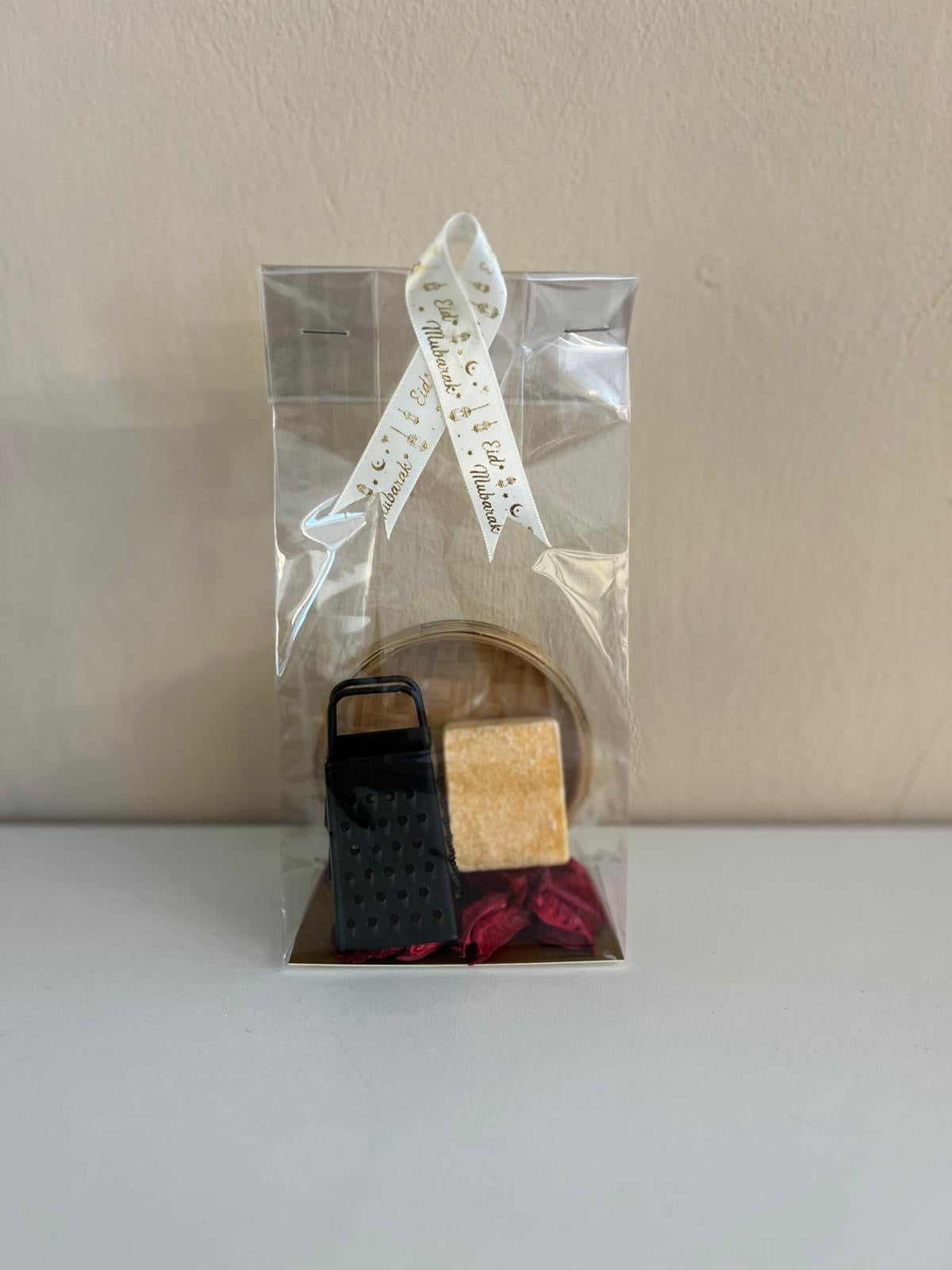 Amberblok&minirasp&schaaltje