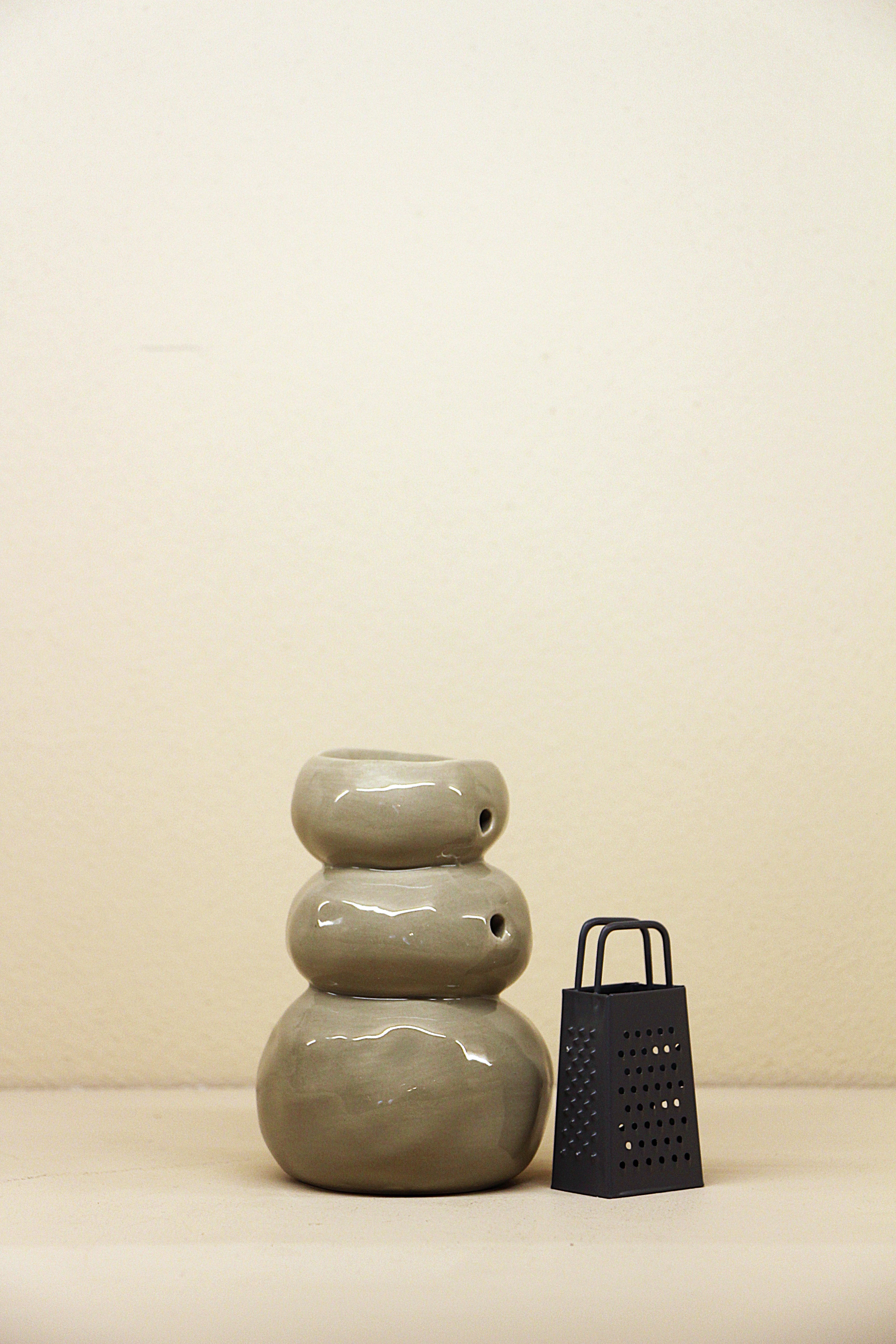 Aardewerk brander Henge beige 8,7x7,5x12,4cm